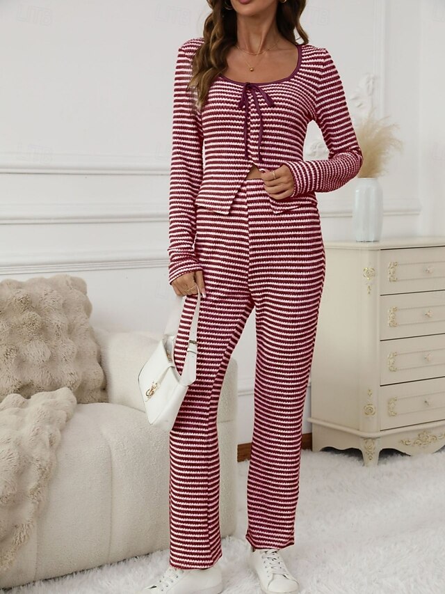 Women's Two Piece Sets Pants Sets Bolero Top Long Sleeve