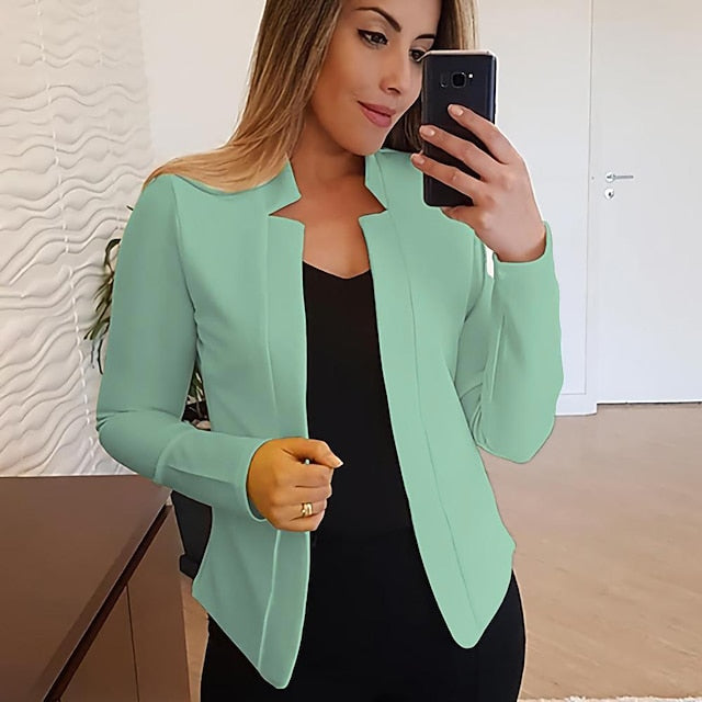 Women'S New Fashion Blazer Clean Fit Long-Sleeved Cardigan
