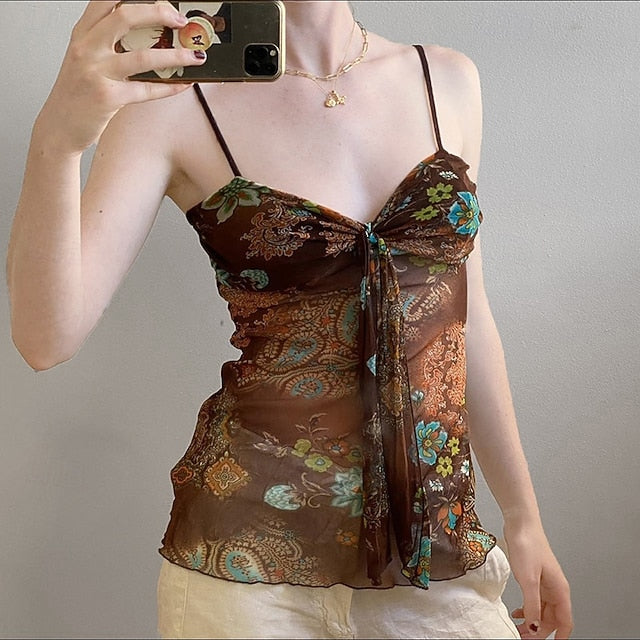 Women's Boho Shirt Blouse Print Flower Modern Boho