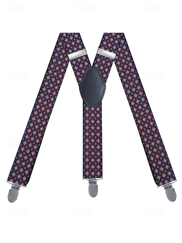 Suspenders Argyle Men's Clip-On Classic – Pattern