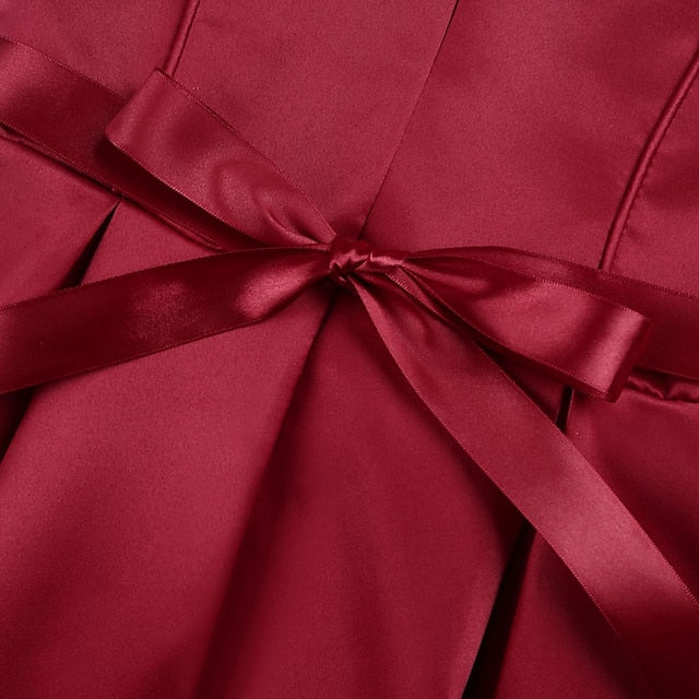 Solid Party Kids Color Formal Girls' Dress Sleeveless