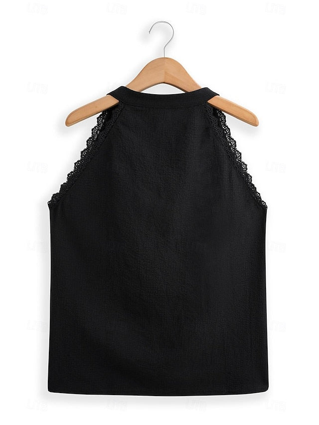 Women's Camisole Tank Top Vest Solid Color Plain Daily