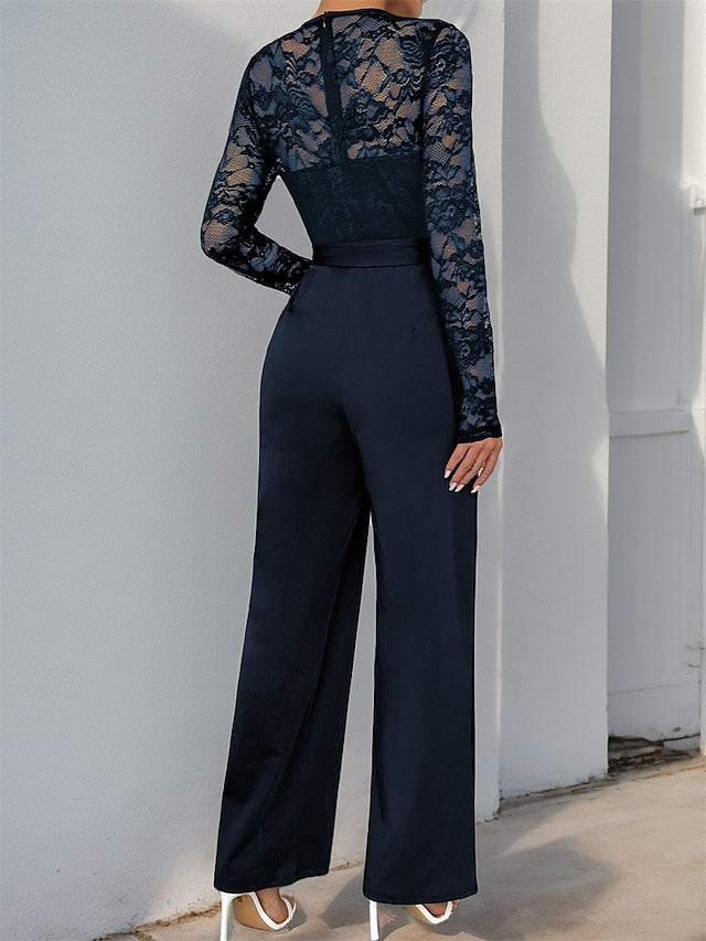 Casual Jumpsuit Elegant Pantsuit of / Bride Mother Jewel the