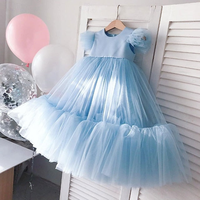 Dress Princess Girls' Kid's Flower Girl