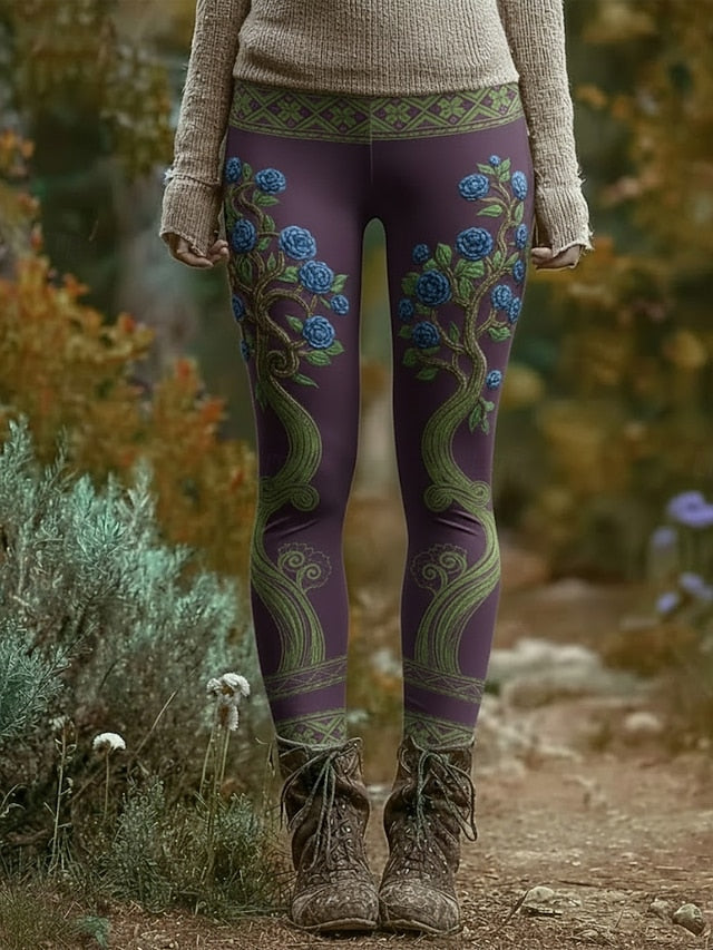 Women's Viking Leggings Cozy Leggings Vacation Casual Full