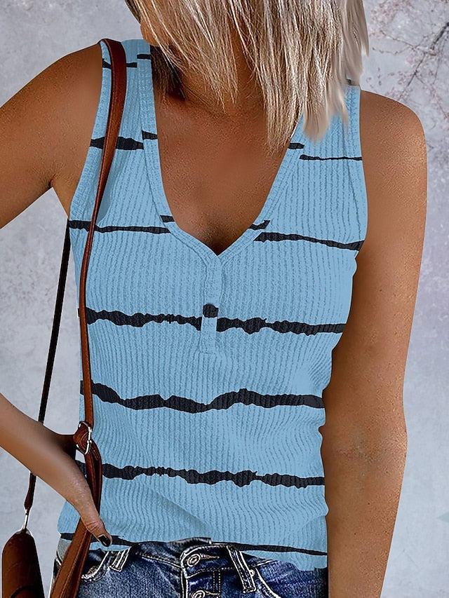 Women's Camisole Tank Top Print Graphic Striped Vintage