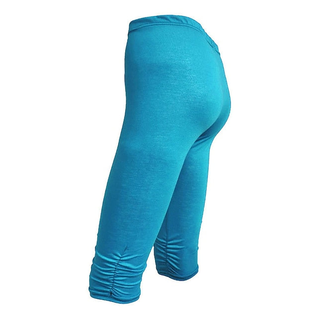 Women's Normal Capri Pants Leggings Fashion Calf-Length Mid