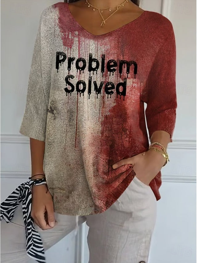 Women's Blouse Linen Like Breathable Lightweight Problem