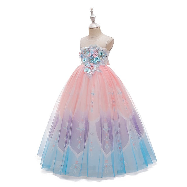 Girls' Party Kids Flower Dress Girl