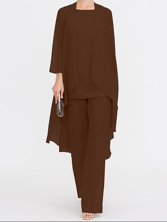 Wedding Mother 3 Piece Pantsuit the of Bride Beach