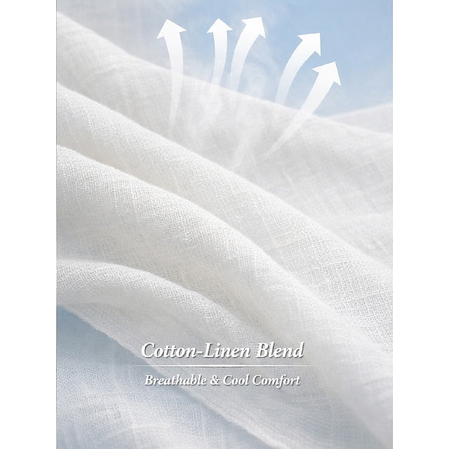 Women's Cotton Linen Pants Wide Leg Pants Trousers Casual