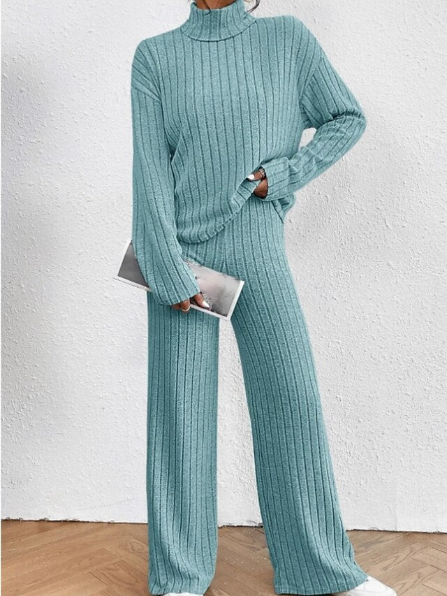 Women's Two Piece Sets Pants Sets Bolero Top Long Sleeve