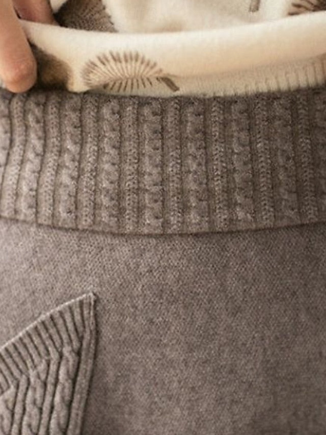 Women's Casual Maxi Mid Rise Skirts Plain Pocket