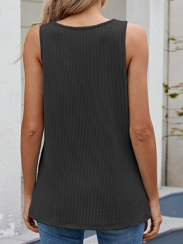 Women's Tank Top Plain Fashion Stylish Classic Sleeveless