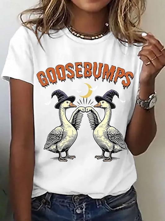 Women's T Shirt Graphic Animal Letter Vintage Stylish