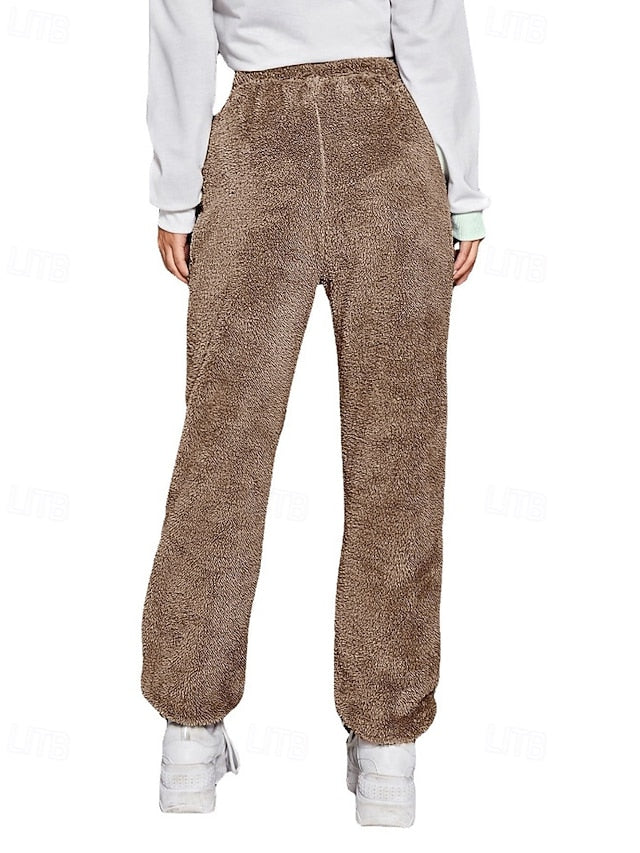 Women's Sweatpants Fleece Pants Chinos Vacation Vintage