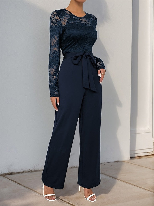 Casual Jumpsuit Elegant Pantsuit of / Bride Mother Jewel the