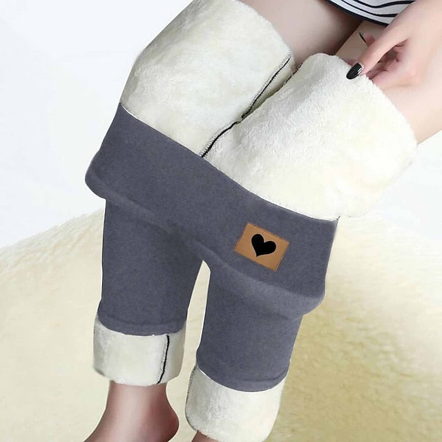 Women's Fleece Lined Leggings Fleece Pants Pants Trousers