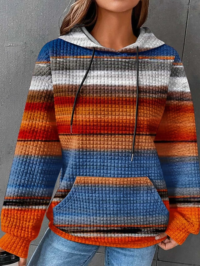 Women's Pullover Hoodie Sweatshirt Graphic Tie Dye Active