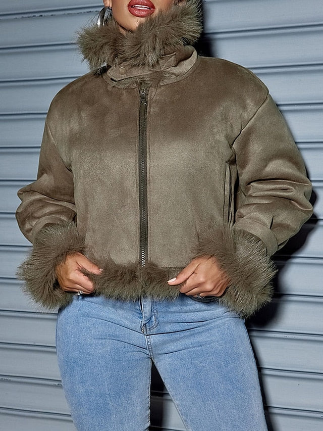 Winter Coat Street Fall Outdoor Women's Daily Wear