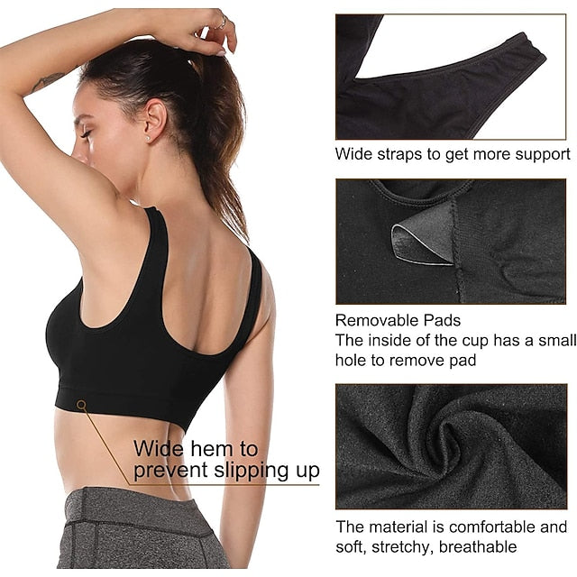Women's Sports Bra Quick Dry High Impact Comfortable
