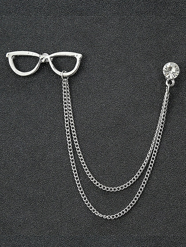 Pins Men's Alloy Reindeer – Elegant Christmas Collar