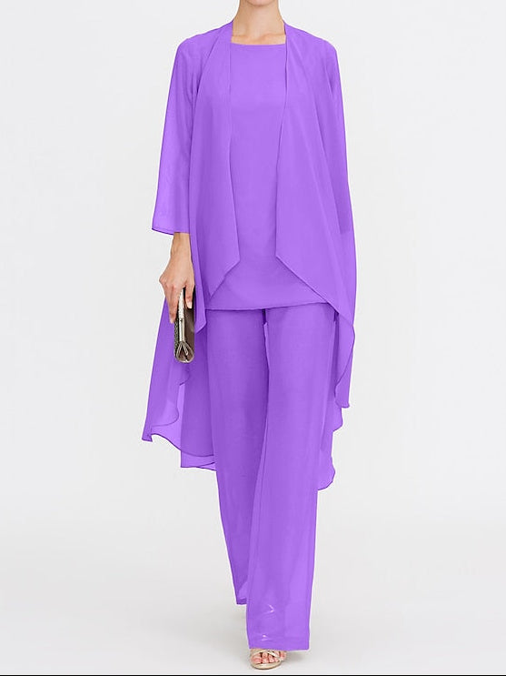 Wedding Mother 3 Piece Pantsuit the of Bride Beach