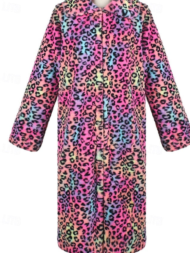 Fur Furs Pocket Women's Warm Comfortable Faux Coat