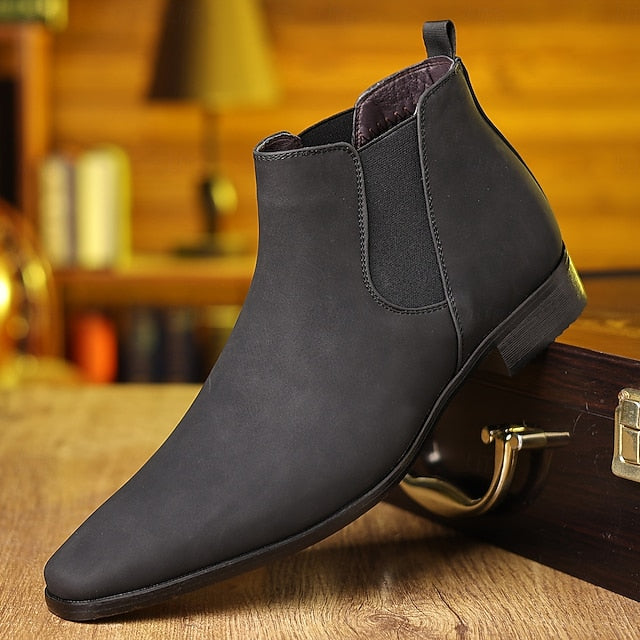 for Ankle Boots- Casual Chelsea Business Men's Boots
