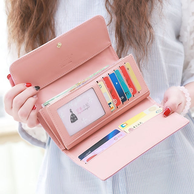 Gold Crown - Wallet Pink Emblem Women's with Quilted