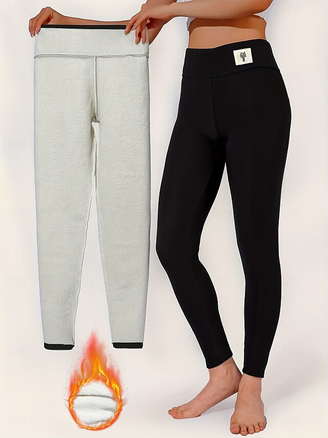 Women's Fleece Lined Leggings Tights Leggings Vacation