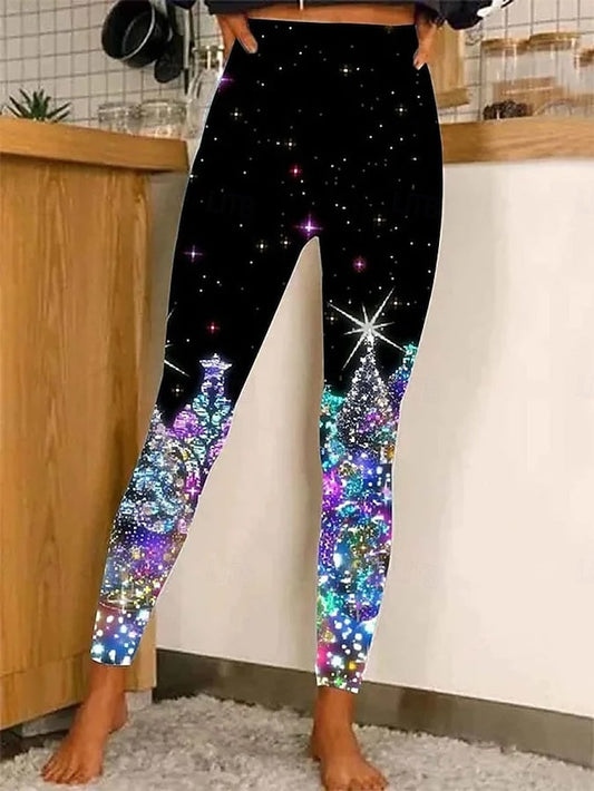 Christmas Women's Leggings Vacation Vintage Fashion Full