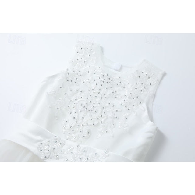 Flower Girls' Girl Dress Wedding Kids Sleeveless
