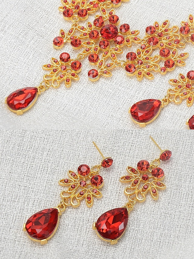 Rhinestone Women's Jewelry and Tiara Silver – Set Elegant