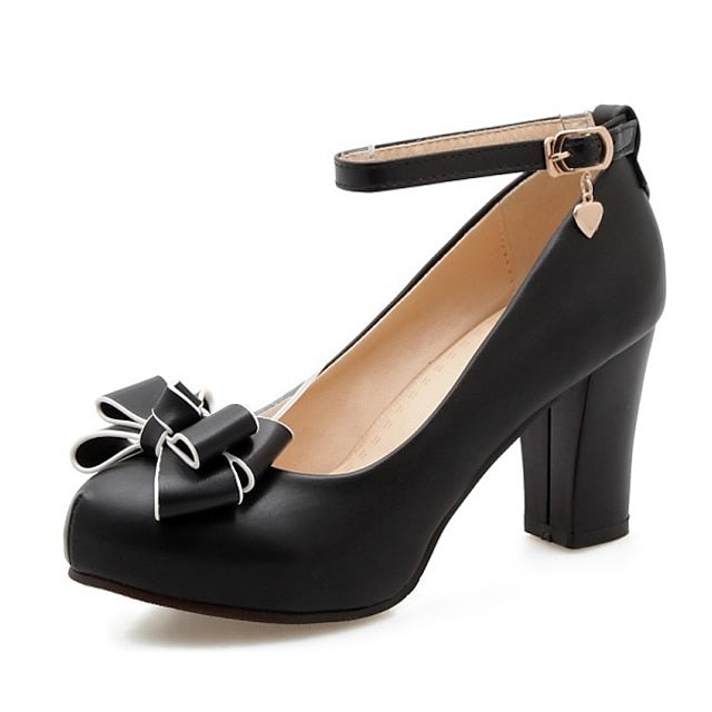 Heel Heels Lolita Girls' Daily PU Shoes Cosplay