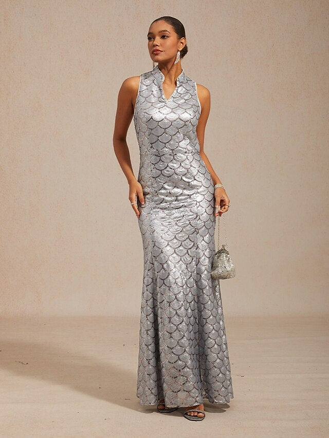 Women's Maxi Dress Sheath Dress Elegant Graphic Sleeveless