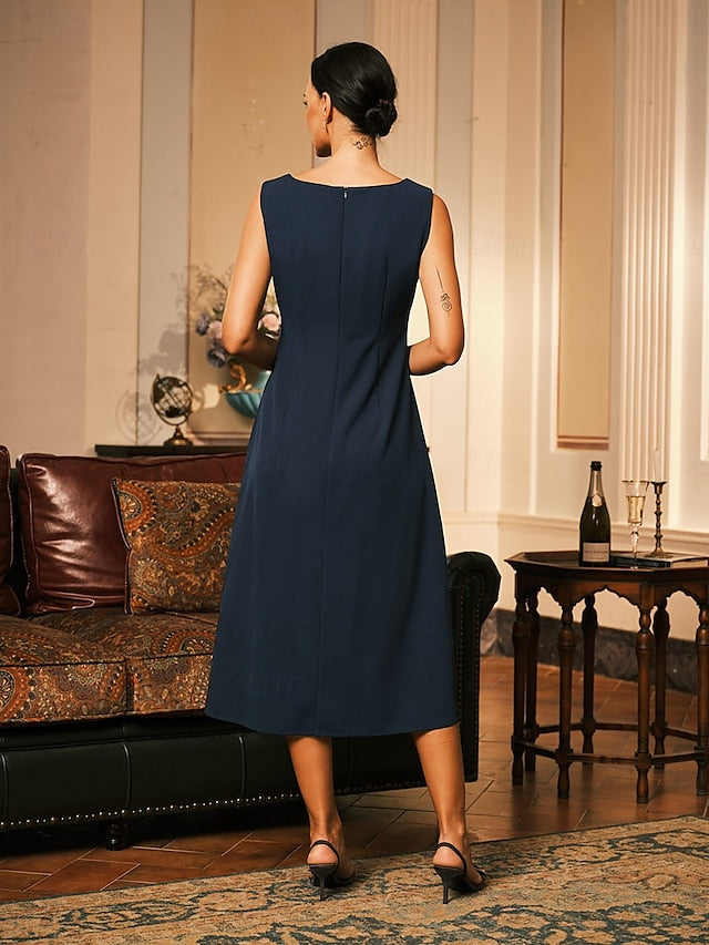 Women's Tea Length Cocktail Dress Dress Set Wedding Guest