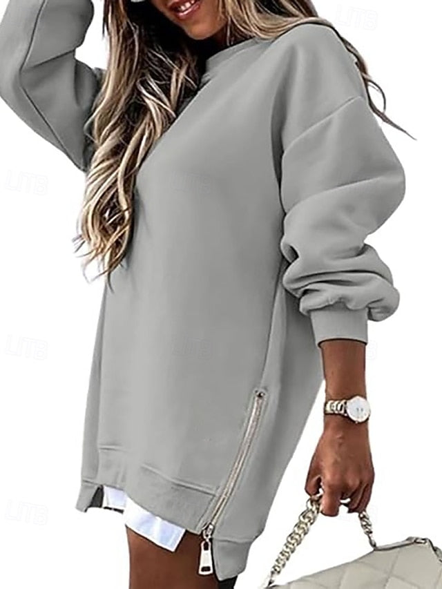 Women's Mini Dress Hoodie Dress Elegant Fashion Modern