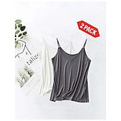 Women's Camisole Tank Top Backless Solid Color Daily Basic