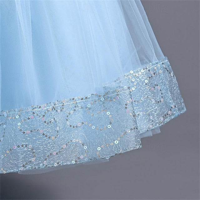 Solid Girl Color 3D Dress Party Flower Girls'