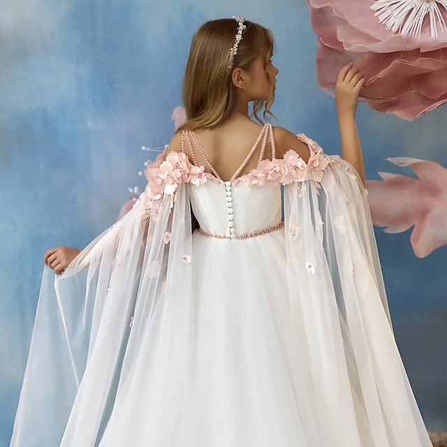 Girl Dress Party Flower Communion First Girls'