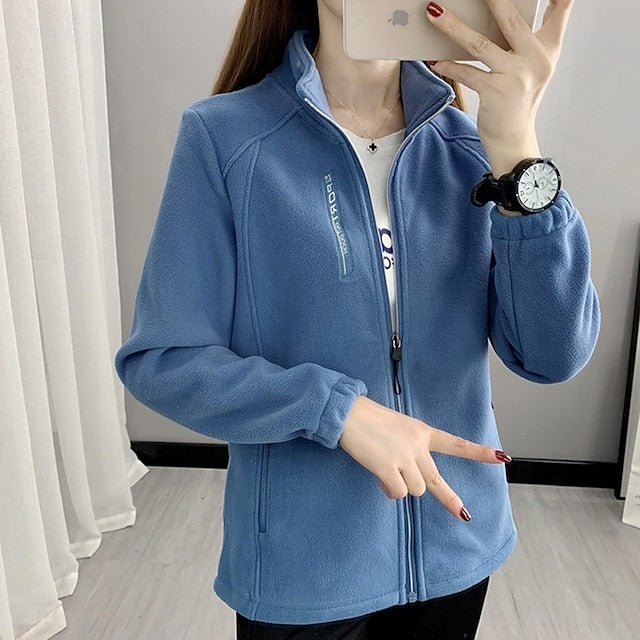 Women's Hiking Jacket Fleece Jacket Winter Coat Thermal