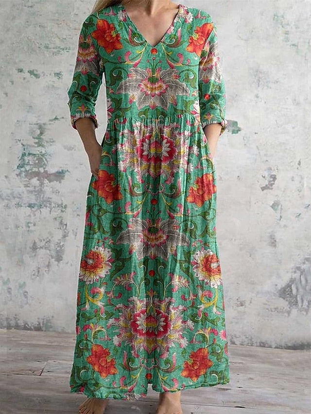 Women's Midi Dress A Line Dress Casual Daily Regular Fit