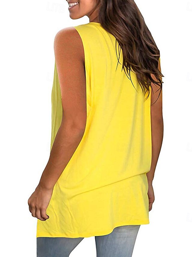 Women's Camisole Tank Top Solid Color Stylish Casual