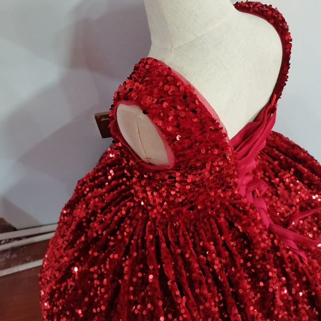 Solid Girl Sleeveless Flower Colored 3D Dress Girls'