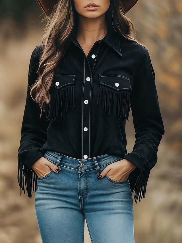 Women's Shirt Button Down Shirt Casual Shirt Blouse Buttons