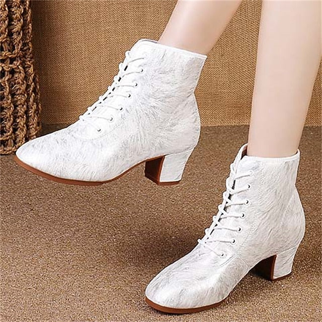Comfortable Dance Elegant Shoes White Latin Women's with