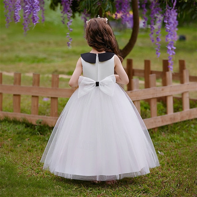 Sleeveless Party Block Kids Color Dress Performance Girls'