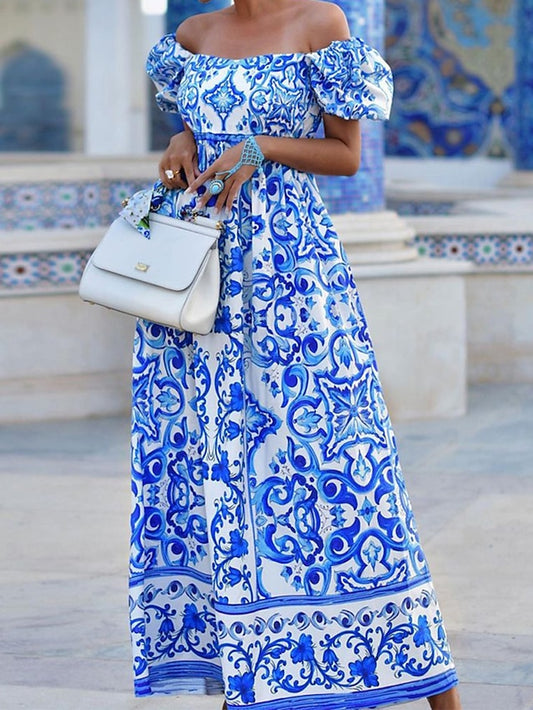 Women's Long Dress Maxi Dress Casual Dress Boho Dress Print