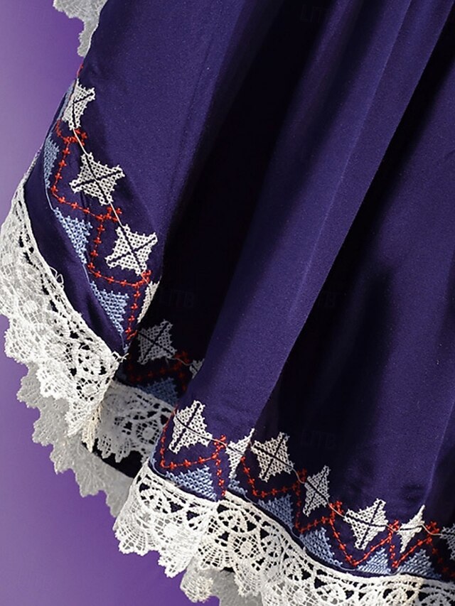 Women's Blouse Lace Embroidered Solid Color Bohemia
